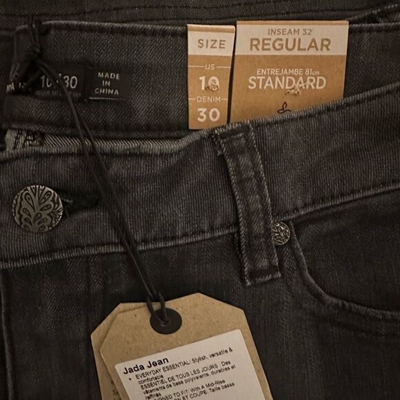 Prana $99 Jada jeans denim solid boot cut women's size 10 NEW - Picture 9 of 9